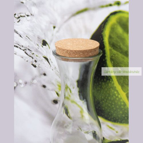 Üvegkancsó parafadugóval, 1000 ml