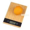 Digitális bambusz konyhai mérleg, 5 kg-ig