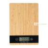 Digitális bambusz konyhai mérleg, 5 kg-ig