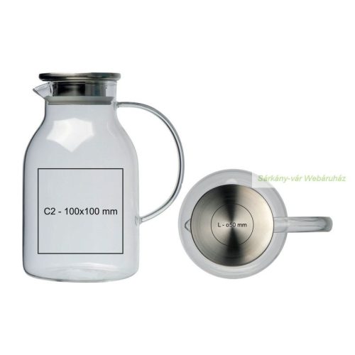 Puerto Rico üveg kancsó, 2 L