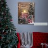 Karácsonyi LED-es hangulatkép, 40 x 30 cm