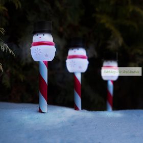 Karácsonyi RGB LED-es szolár lámpa