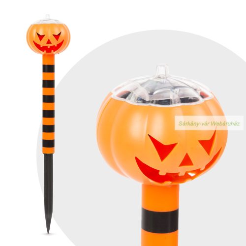 Halloween Led-es szolár lámpa - tök