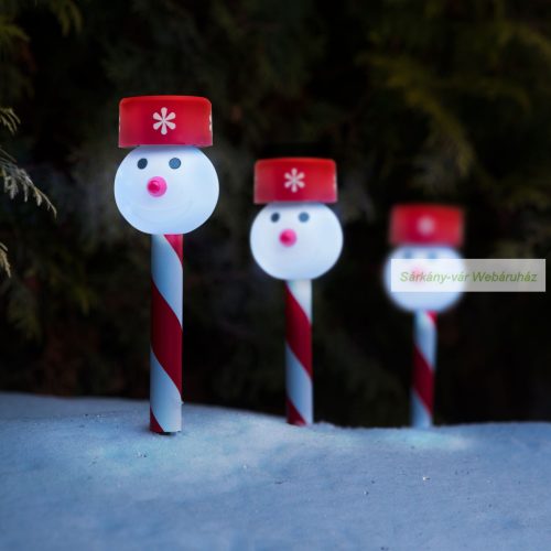 Karácsonyi RGB LED-es szolár lámpa