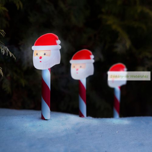 Karácsonyi RGB LED-es szolár lámpa