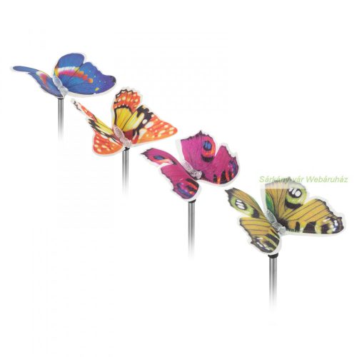 LED-es szolár pillangó, hidegfehér, 65 cm