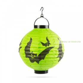 Halloween-i LED-es lampion, denevér