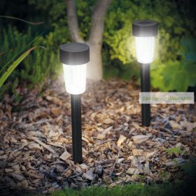 LED kültéri szolár lámpa, hidegfehér, 300 x Ø45 mm