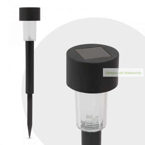 LED kültéri szolár lámpa, hidegfehér, 300 x Ø45 mm