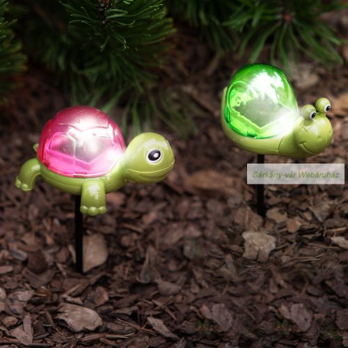Leszúrható szolár, teknős, flamingó, csiga-10 x 6 x 15 cm