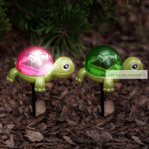 Leszúrható szolár, teknős, flamingó, csiga-10 x 6 x 15 cm
