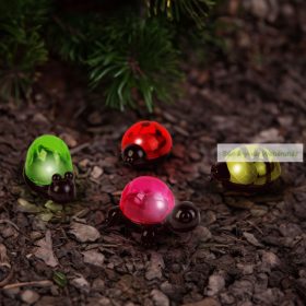   Szolár dekoráció csipesszel - teknős, méhecske, csiga, katica 