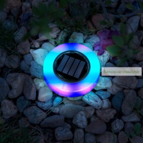   LED-es leszúrható szolár lámpa, RGB színes LED - 105 x 128 mm