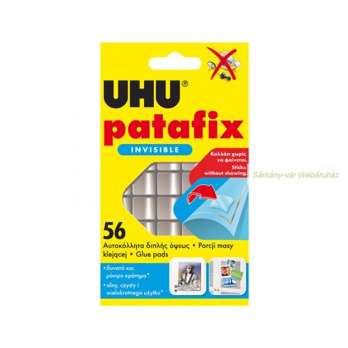 UHU Patafix Invisible gyurmaragasztó, 56 db/csom.