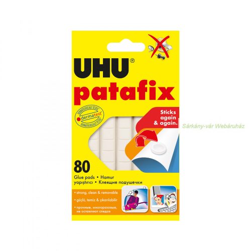 UHU Patafix fehér gyurmaragasztó, 80 db/csom.