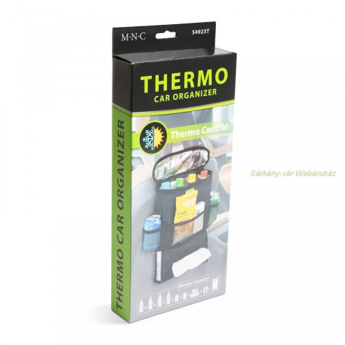 Ülésre akasztható autós tároló,  thermo betéttel.