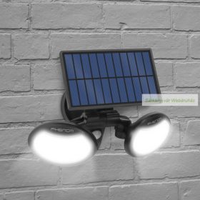   Mozgásérzékelős szolár reflektor,- forgatható fejjel - 2 COB LED