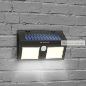 Mozgásérzékelős szolár reflektor, fali - COB LED