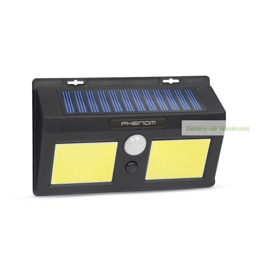 Mozgásérzékelős szolár reflektor, fali - COB LED
