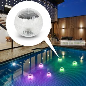 Szolár medencevilágítás, RGB LED,10 cm 