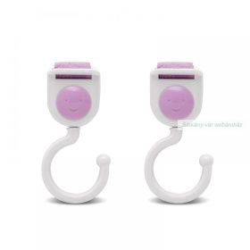 Univerzális tépőzáras kampó, rózsaszín, 2 db