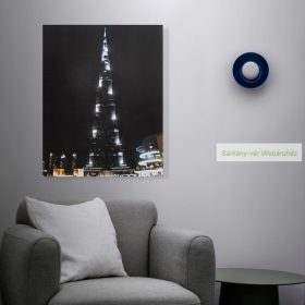 LED-es fali hangulatkép, 38x48 cm - Burj Khalifa