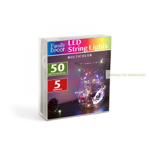 LED fényfüzér, 5 m, 50 LED 