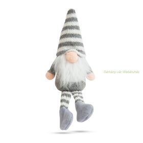 Karácsonyi skandináv manó lábakkal, 20 cm