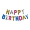 3D Születésnapi "Happy Birthday" lufi, többszínű 