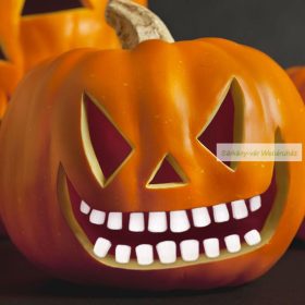 Halloween-i töklámpás fogak,18 fog / csomag