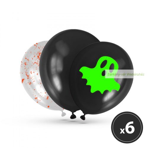 Halloween-i lufi szett, foszforeszkáló - 6 db 
