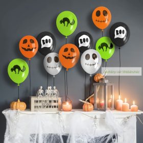 Halloween-i lufi szett, 4 féle - 12 db