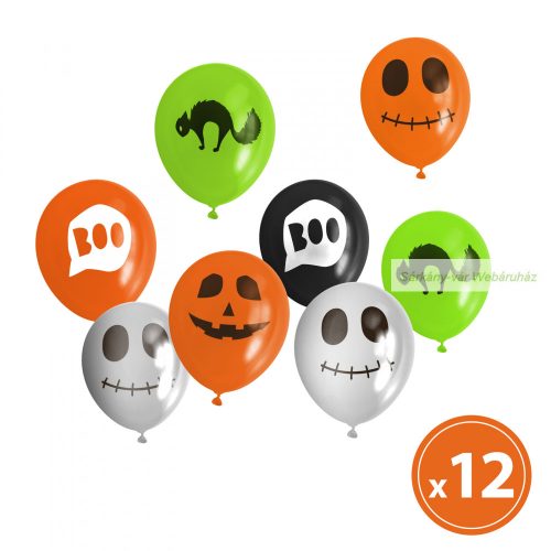Halloween-i lufi szett, 4 féle - 12 db