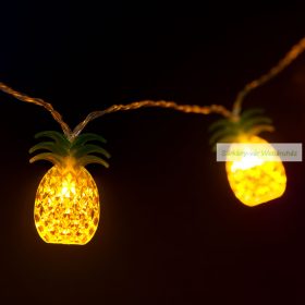 LED fényfüzér - melegfehér - 10 LED -ananász