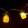 LED fényfüzér - melegfehér - 10 LED -ananász