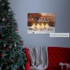 Karácsonyi LED hangulatkép,  40 x 30 cm