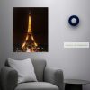 LED-es fali hangulatkép - "Eiffel torony", 38 x 48 cm