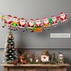 Karácsonyi papír girland, Mikulás szán - 3,5 m