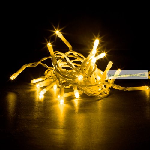 Fényfüggöny, 200 db LED, melegfehér,  4,2 m - 8 program