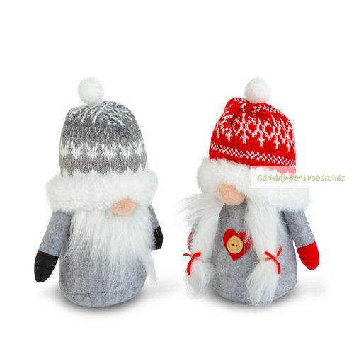 Karácsonyi skandináv manó, 20 x 11 x 8 cm