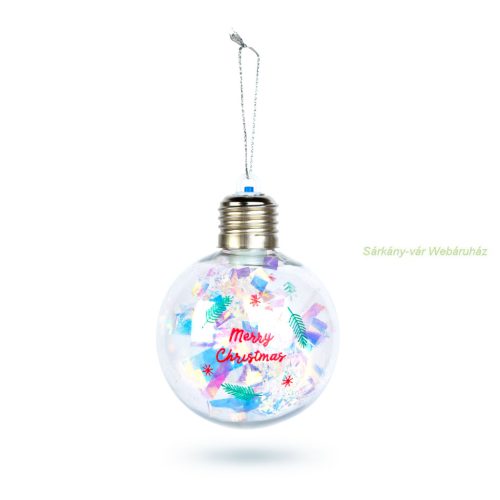 Karácsonyi LED-es gömb  műa. - 8 cm