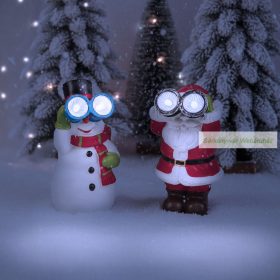 Szolár karácsonyi dekoráció, 8 x 7,5 x 14 cm