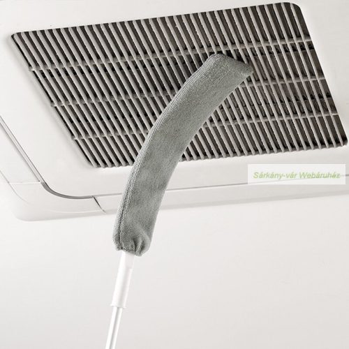 Mikroszálas mop portörlő, hosszú nyéllel, 107 cm