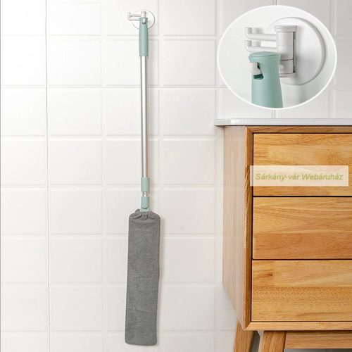 Mikroszálas mop portörlő, hosszú nyéllel, 107 cm
