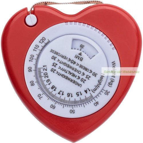 Szív alakú BMI mérőszalag