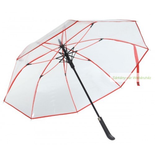 VIP átlátszó automata esernyő, fém tengely, Ø103 cm
