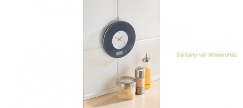 TIME digitális konyhai mérleg, órával - Ø20 x 2 cm