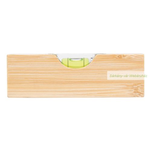BAMBOO TOOL vízszintmérő, üvegnyitóval, 12 x 2 x 4 cm