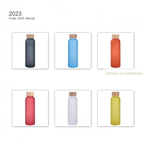 TAKE FROSTY üvegpalack, bambusz tető, 500ml