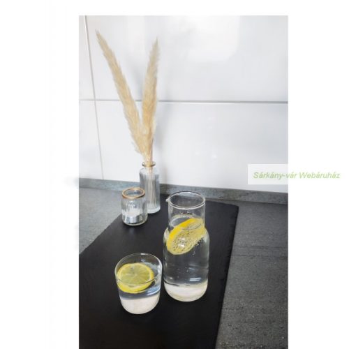 CALMY üvegkancsó pohárral, 500ml